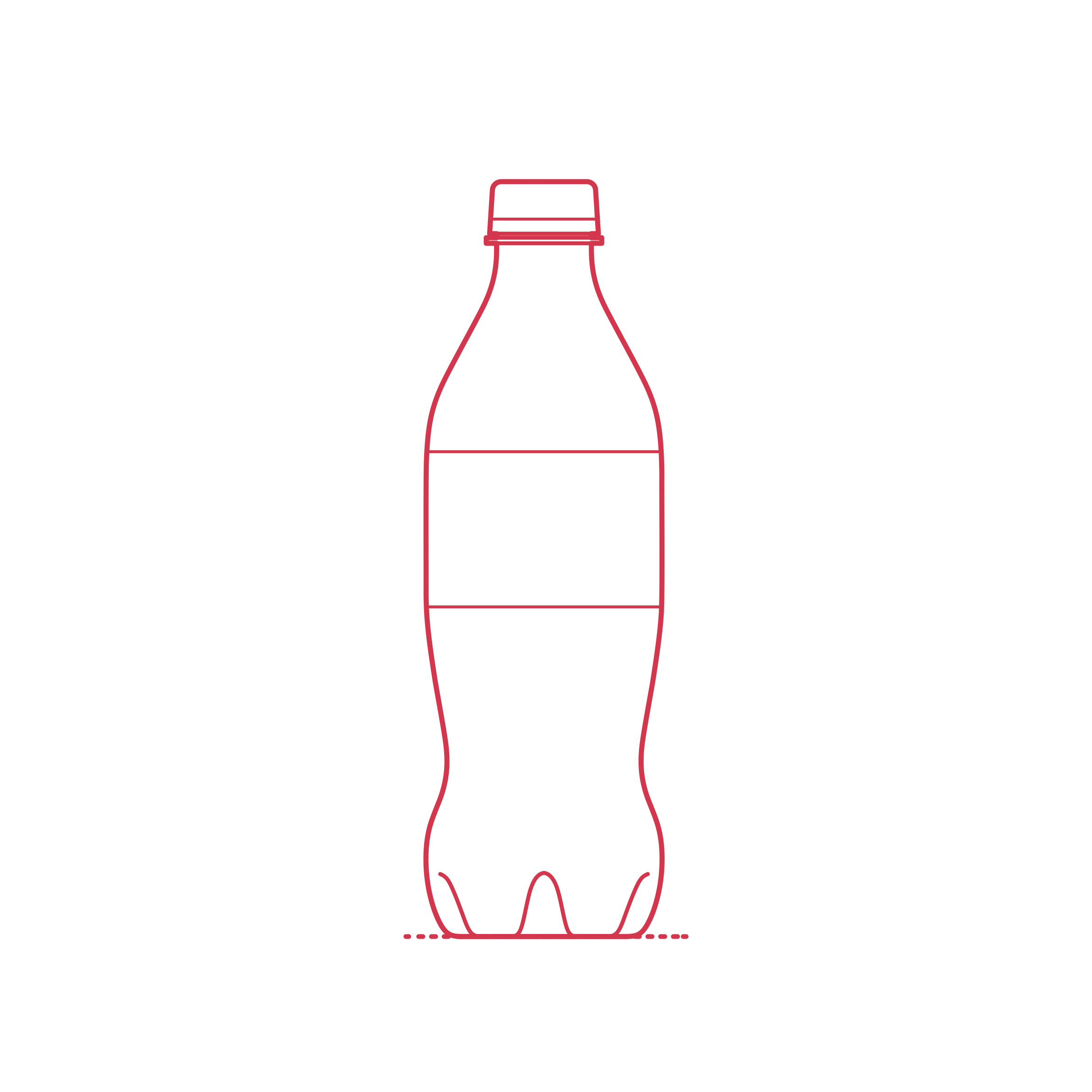 Objects Beverage Containers Soda Bottle 16.9Oz Sticker Outline Svg File Free Vectors